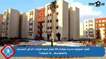 قفزة تمويلية جديدة بمقدار 88 مليار جنيه لفئات الدخل المحدود والمتوسط.. ما فرصك؟